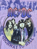 AC/DC preowned tie dye medium T-shirt