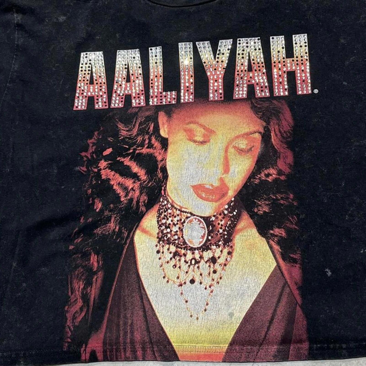 Aaliyah Preowned Large Cropped T-shirt