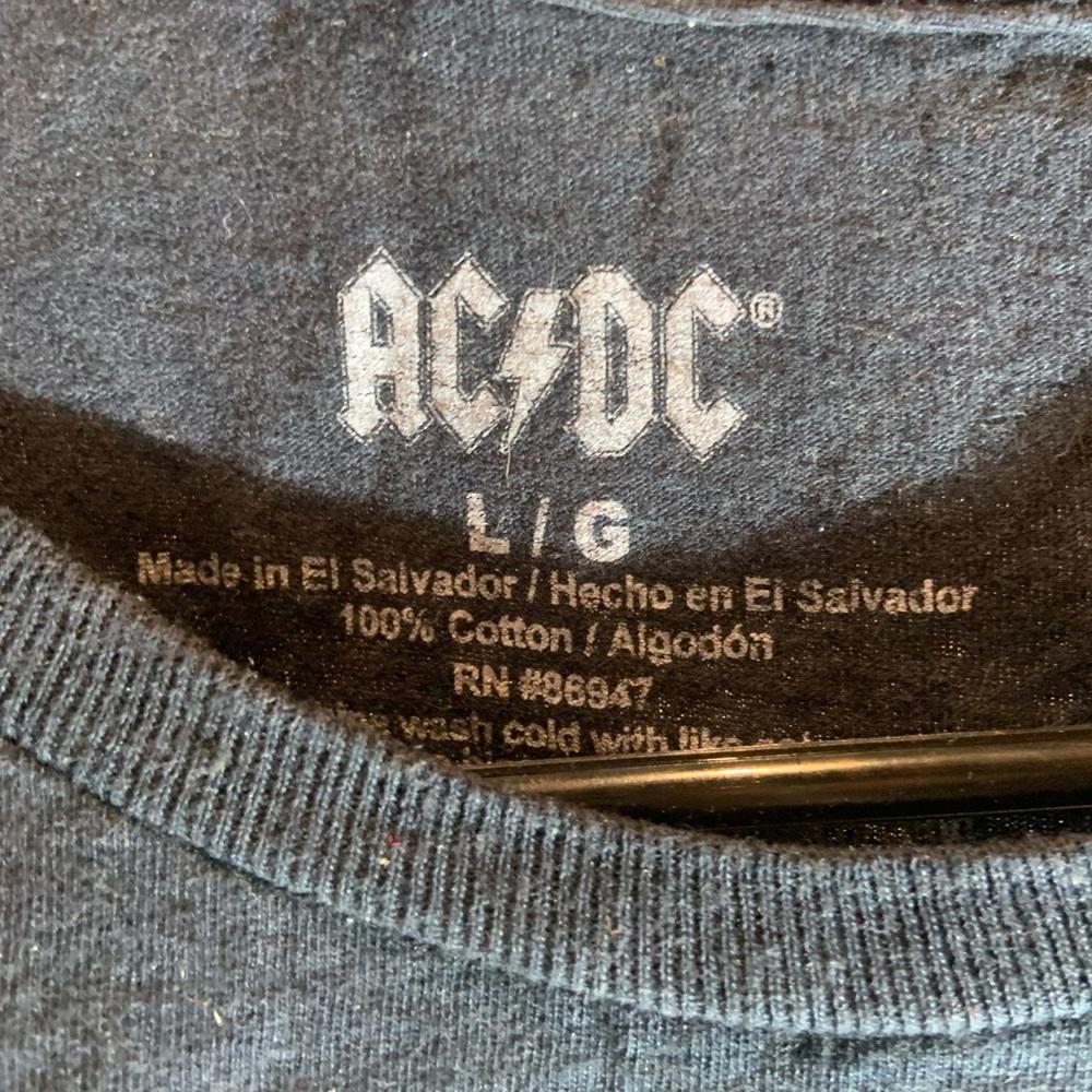 ACDC large black graphic vintage T-shirt