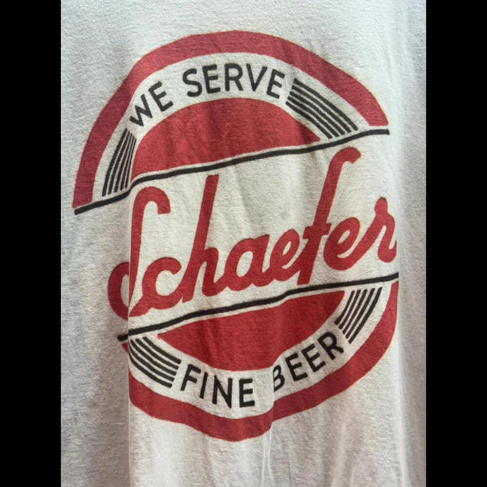Schaefer 2xlarge tall white graphic preowned tshirt