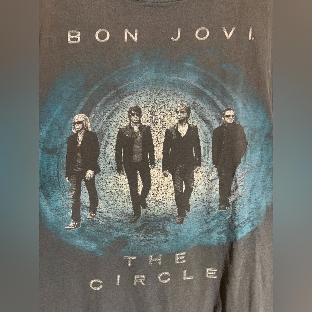 Bob jovi 2XLarge black graphic vintage T-shirt a4