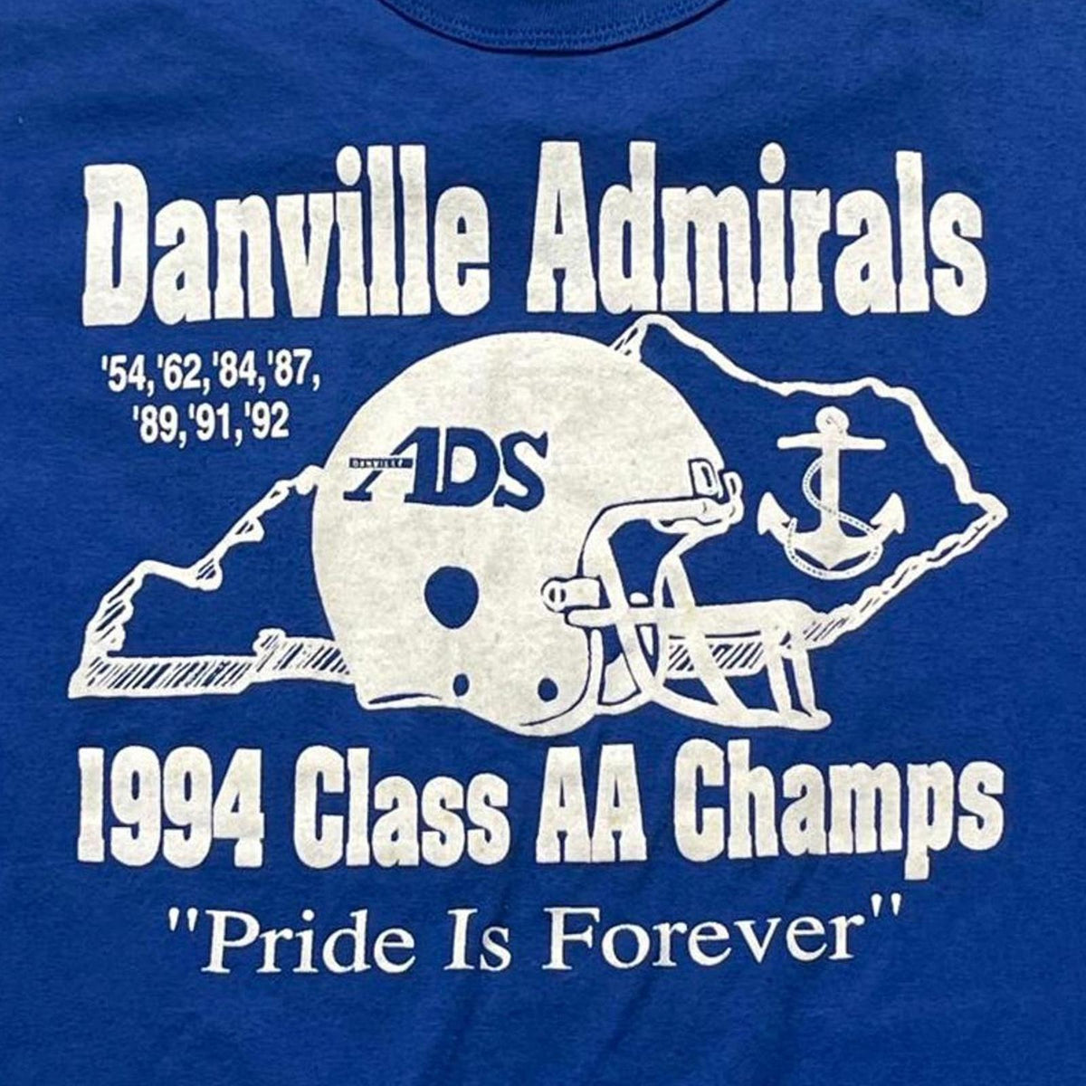 Danville Admirals 1994 Champs Preowned 2XL T-shirt
