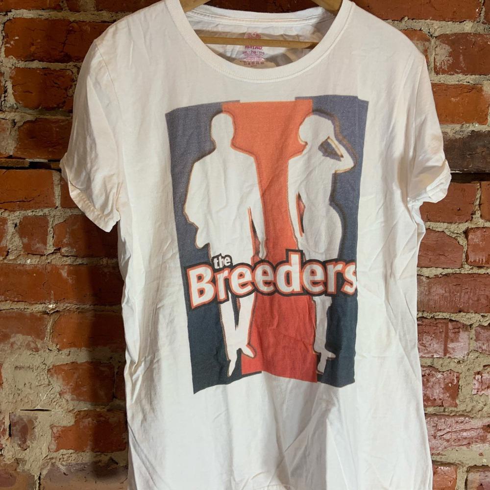 The breeders ladies 2XLarge white graphic preowned T-shirt
