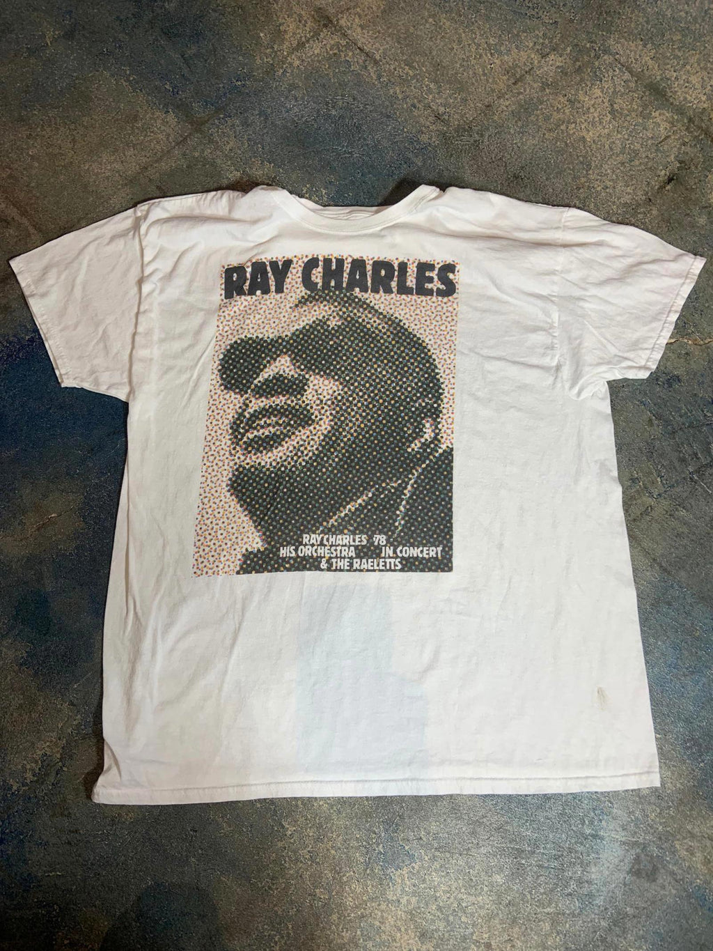 Ray Charles PreOwned XL White Shirt