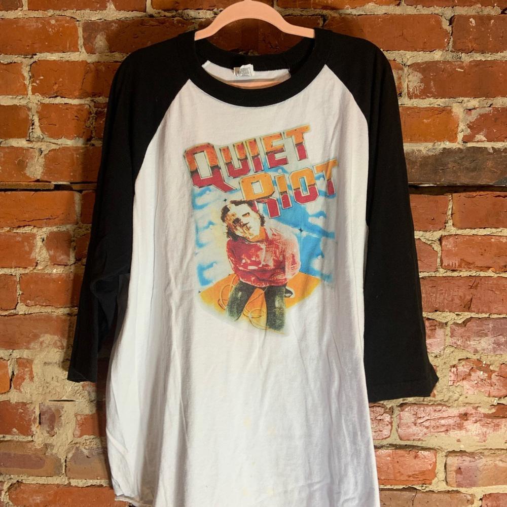 Quiet riot 3xlarge white graphic preowned T-shirt