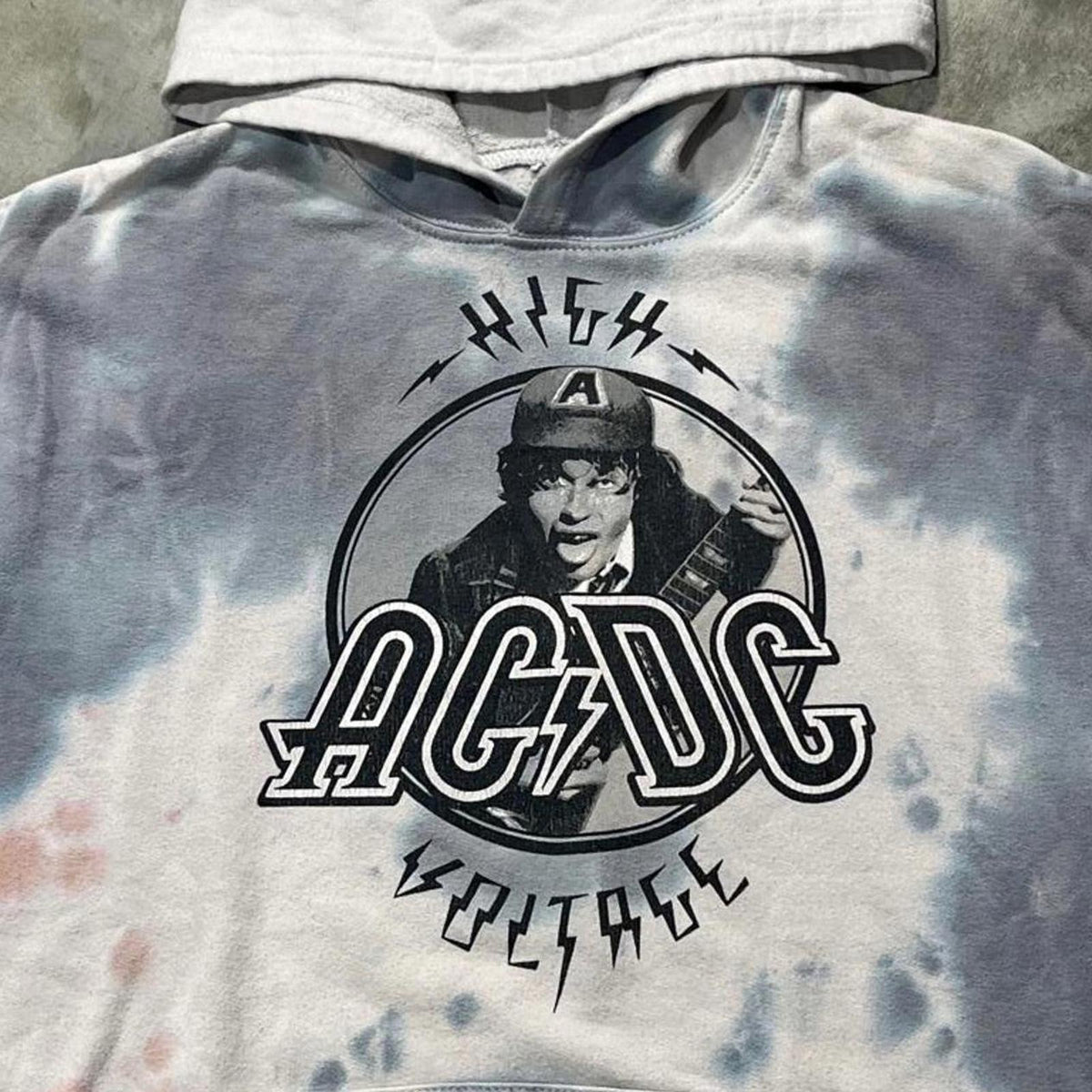 ACDC Preowned Small Tie Dye Hoodie