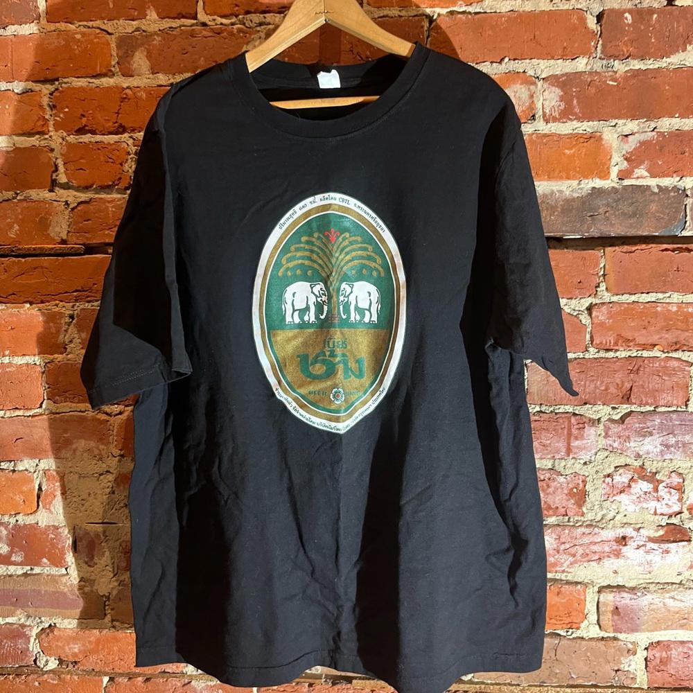 Beer Chang 2xlarge black graphic vintage preowned tshirt