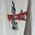 Flaming axe fest 2xlarge white graphic vintage preowned tshirt