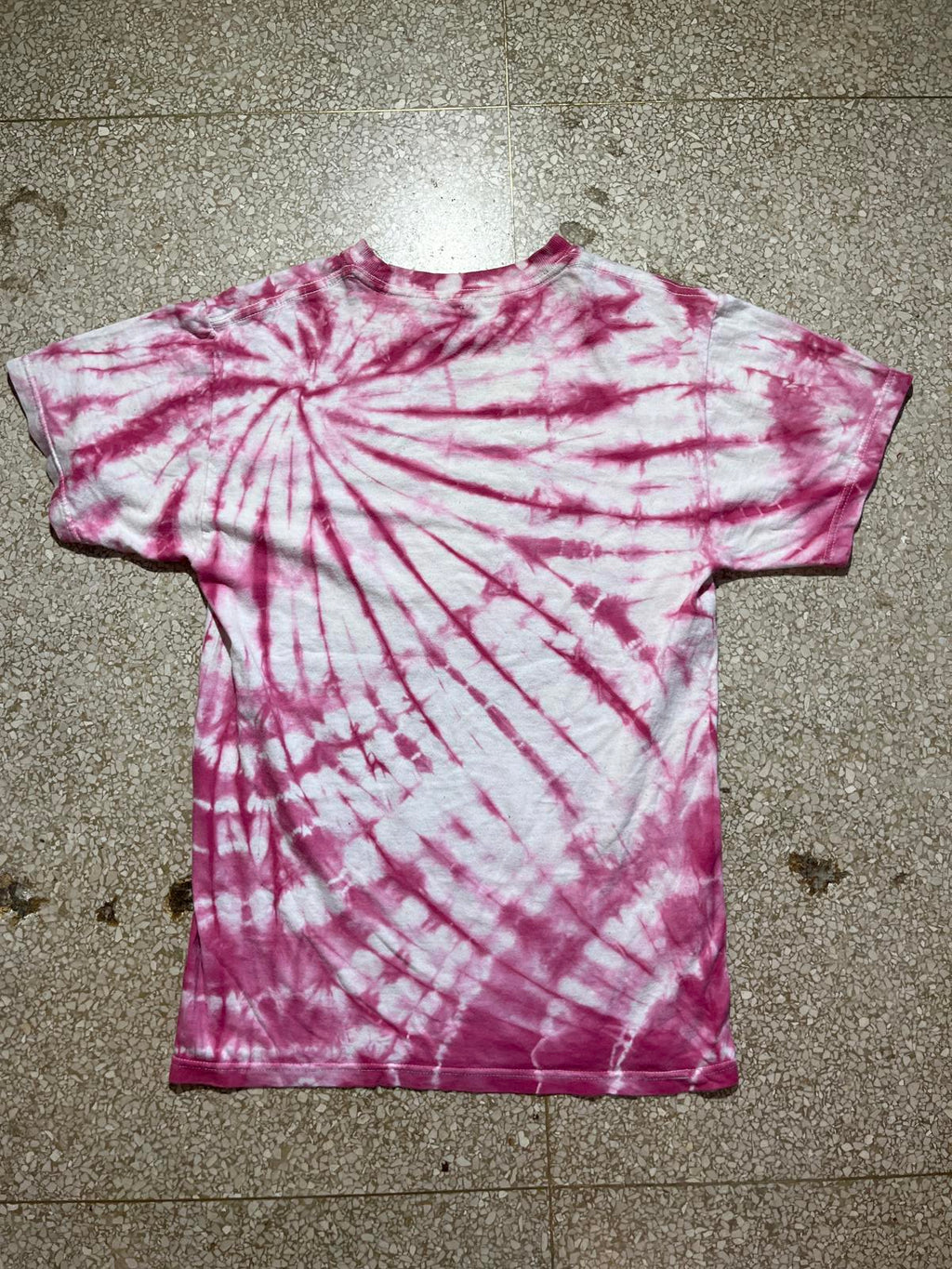 ACDC pink tiedye PreOwned Small Band TShirt