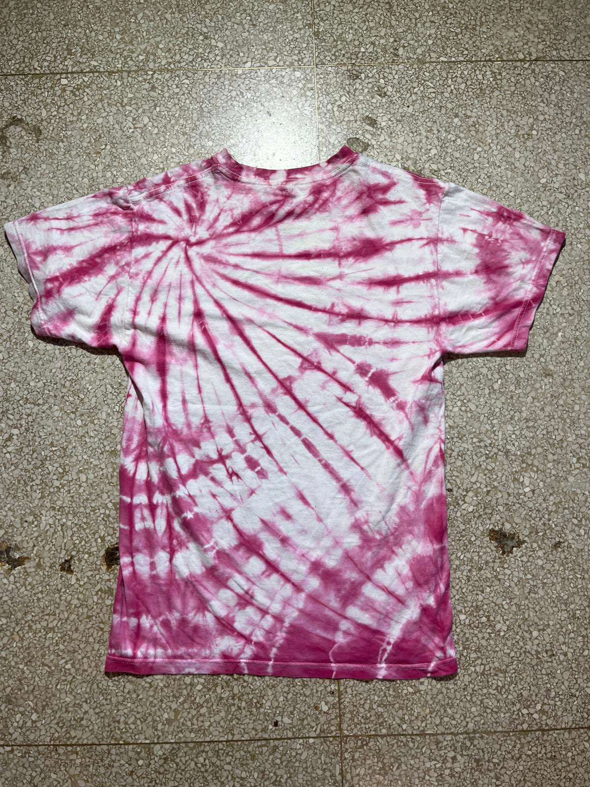 ACDC pink tiedye PreOwned Small Band TShirt