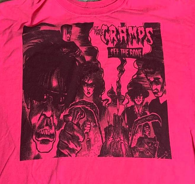The Cramps PreOwned XL Pink Shirt