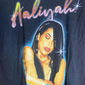 Aaliyah medium black graphic preowned T-shirt