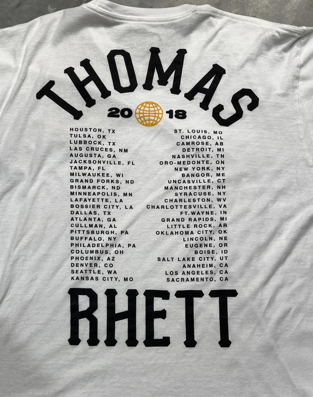 Thomas Rhett Preowned XL Band T-shirt