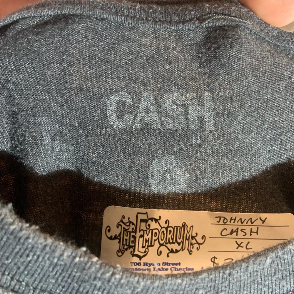 Johnny cash xlarge black graphic vintage T-shirt