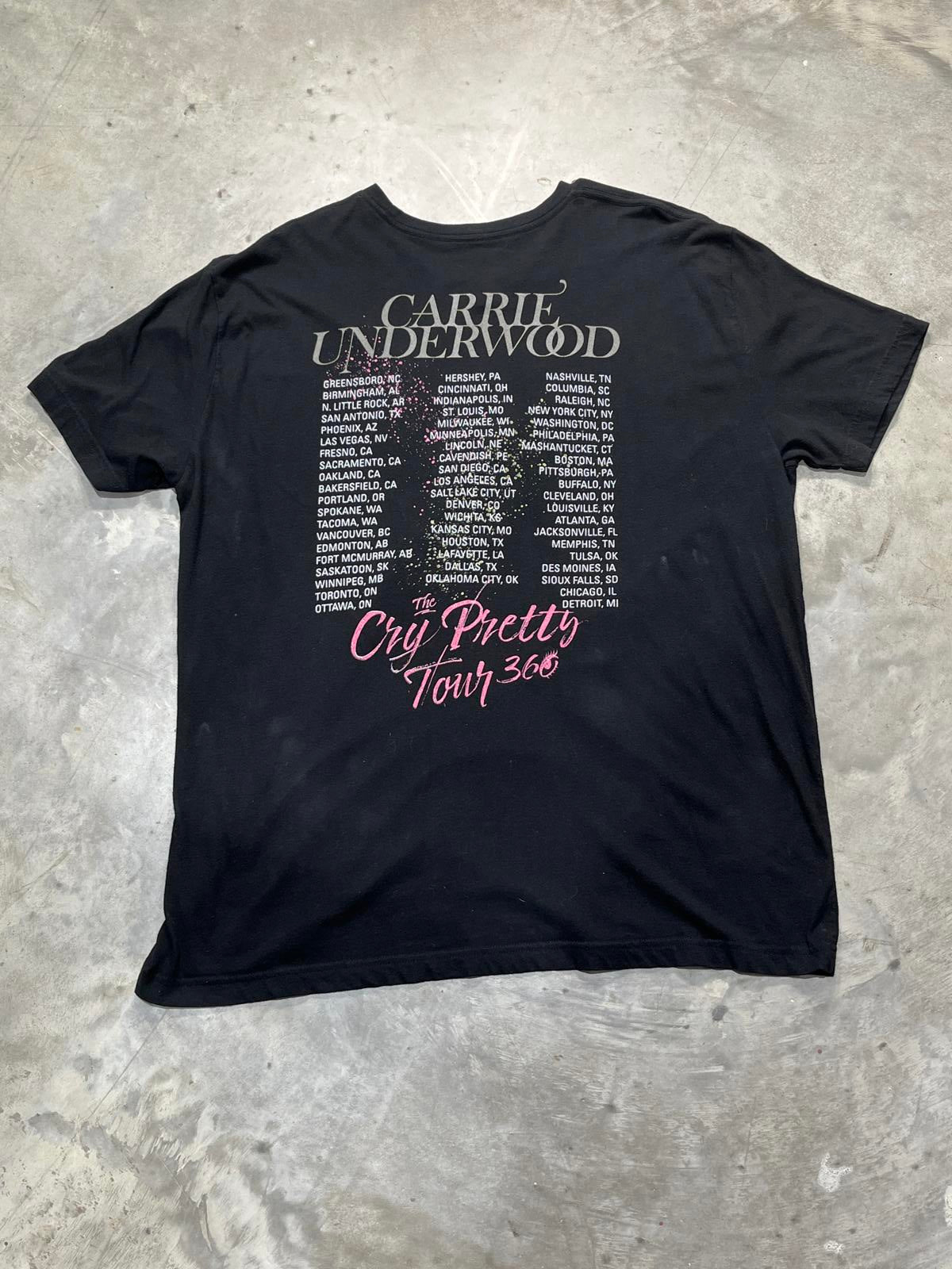 Carrie Underwood Preowned 2XL Band T-shirt