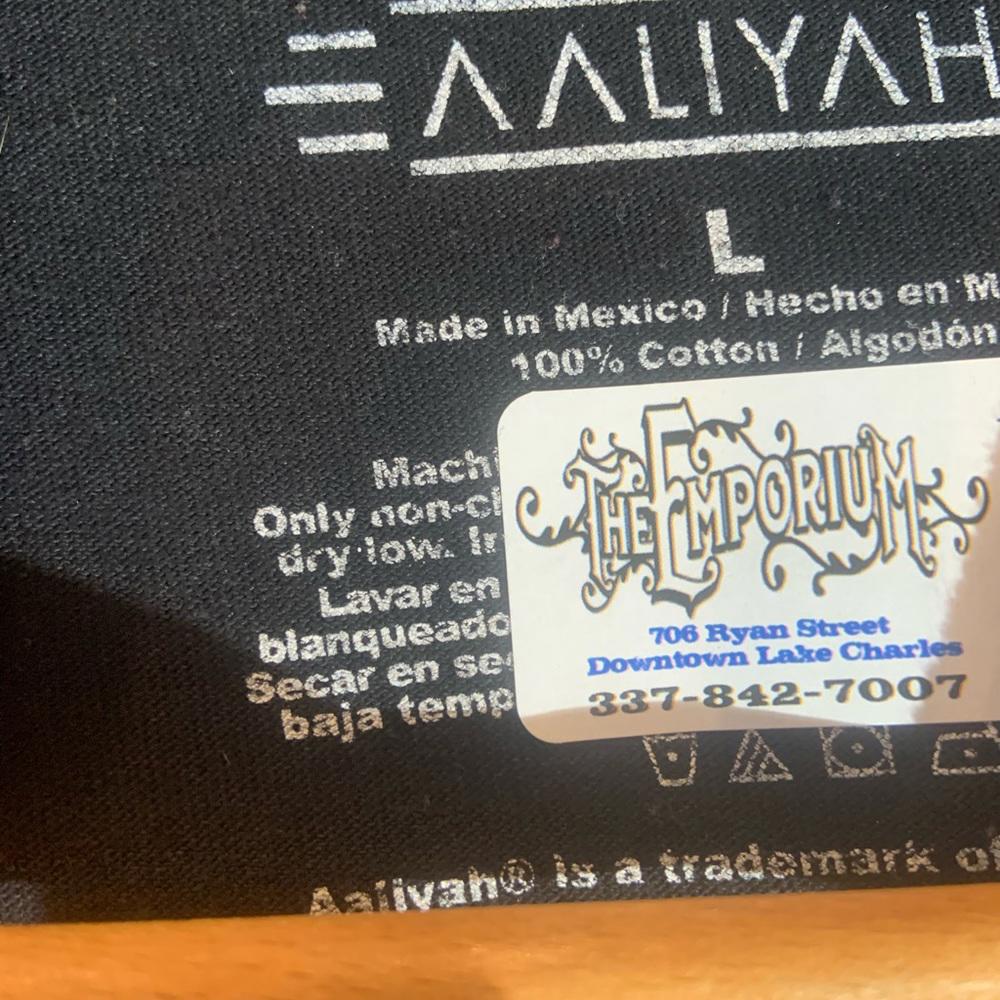 Aaliyah large black graphic vintage T-shirt