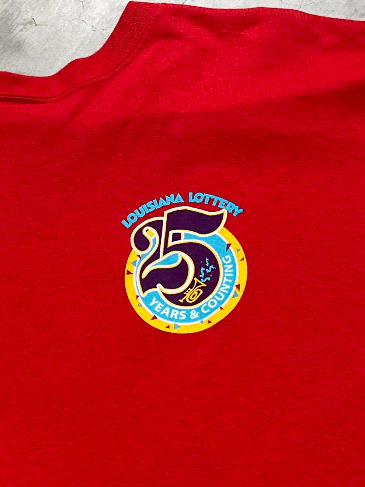 Vtg. Louisiana Lottery 25th Anniversary Preowned XL T-shirt