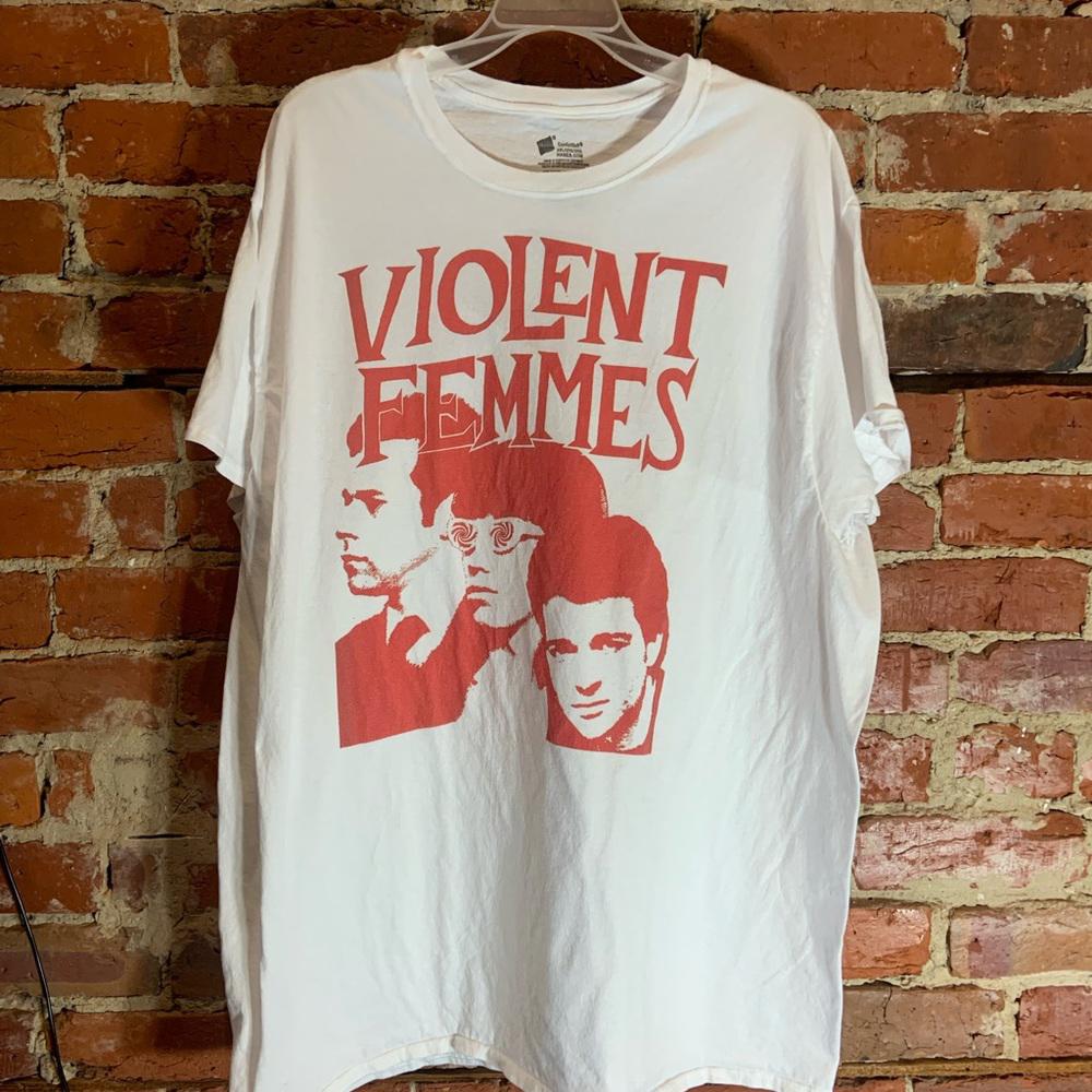 Violent femmes 2XLarge white graphic preowned T-shirt