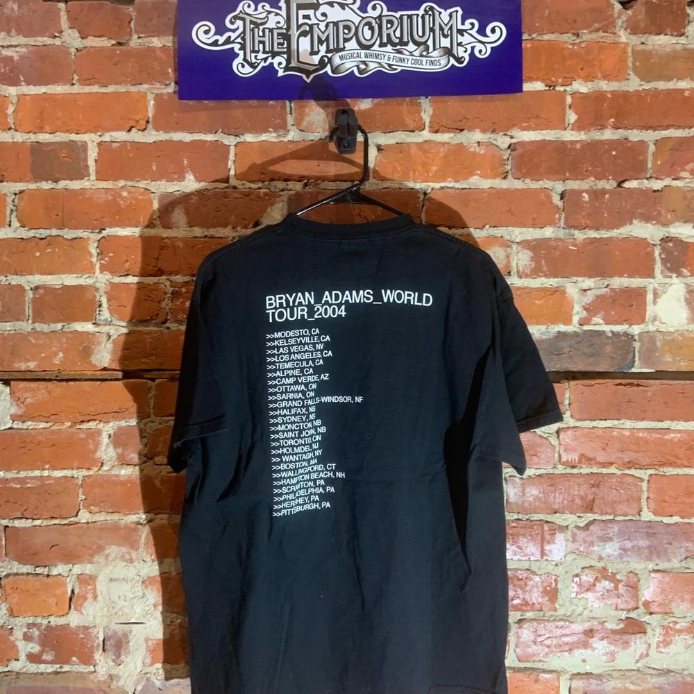 Bryan Adams Xlarge black graphic vintage tour T-shirt