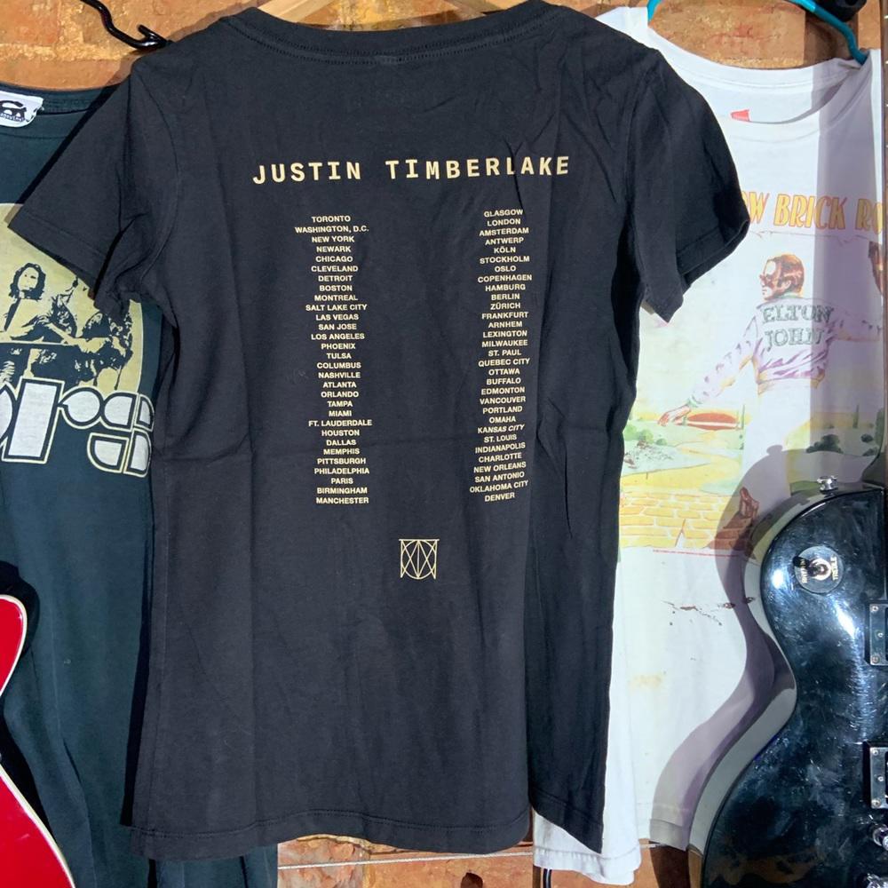 Justin Timberlake large black graphic vintage T-shirt