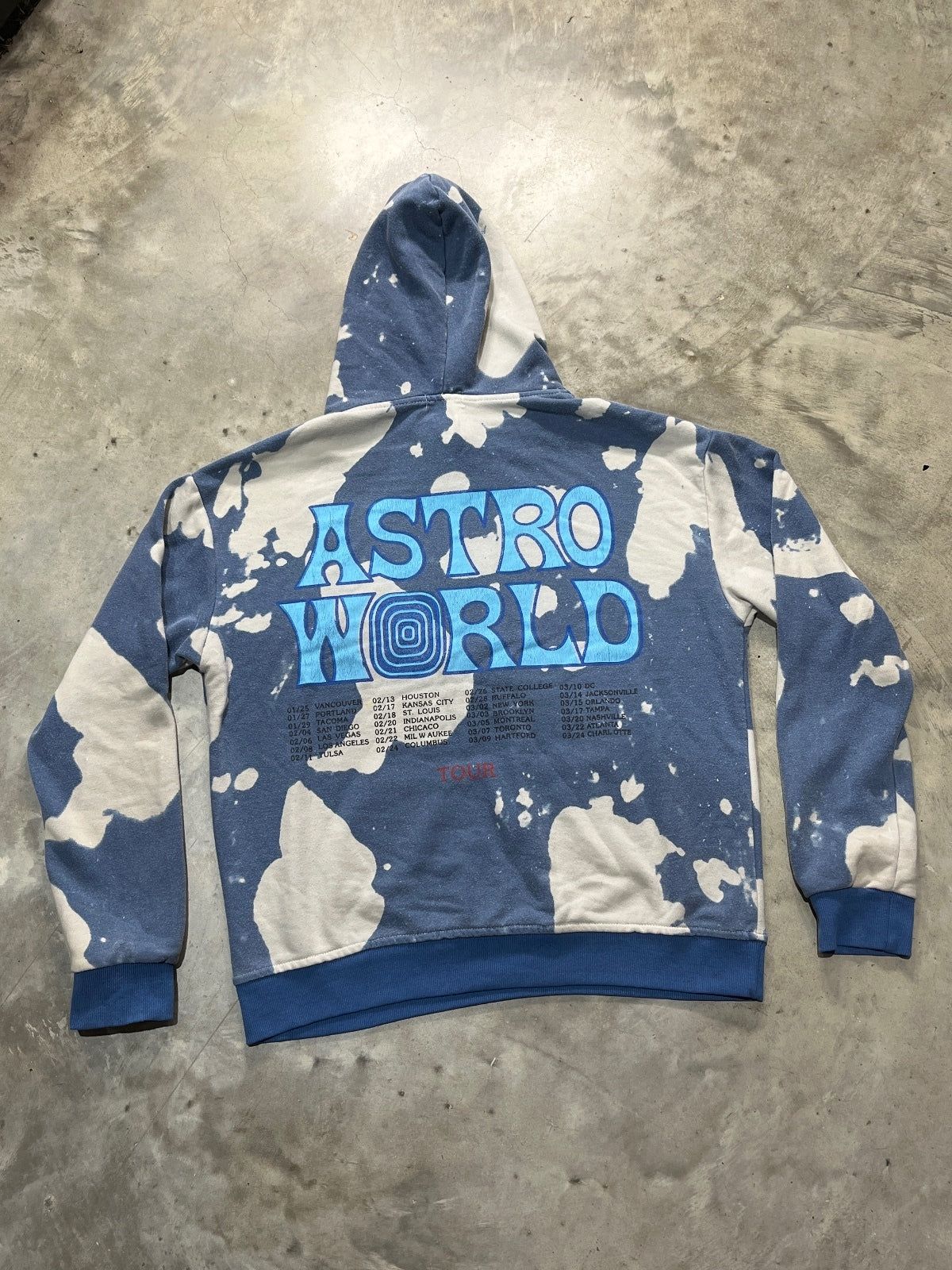 Travis Scott Preowned Medium Tie Dye Hoodie