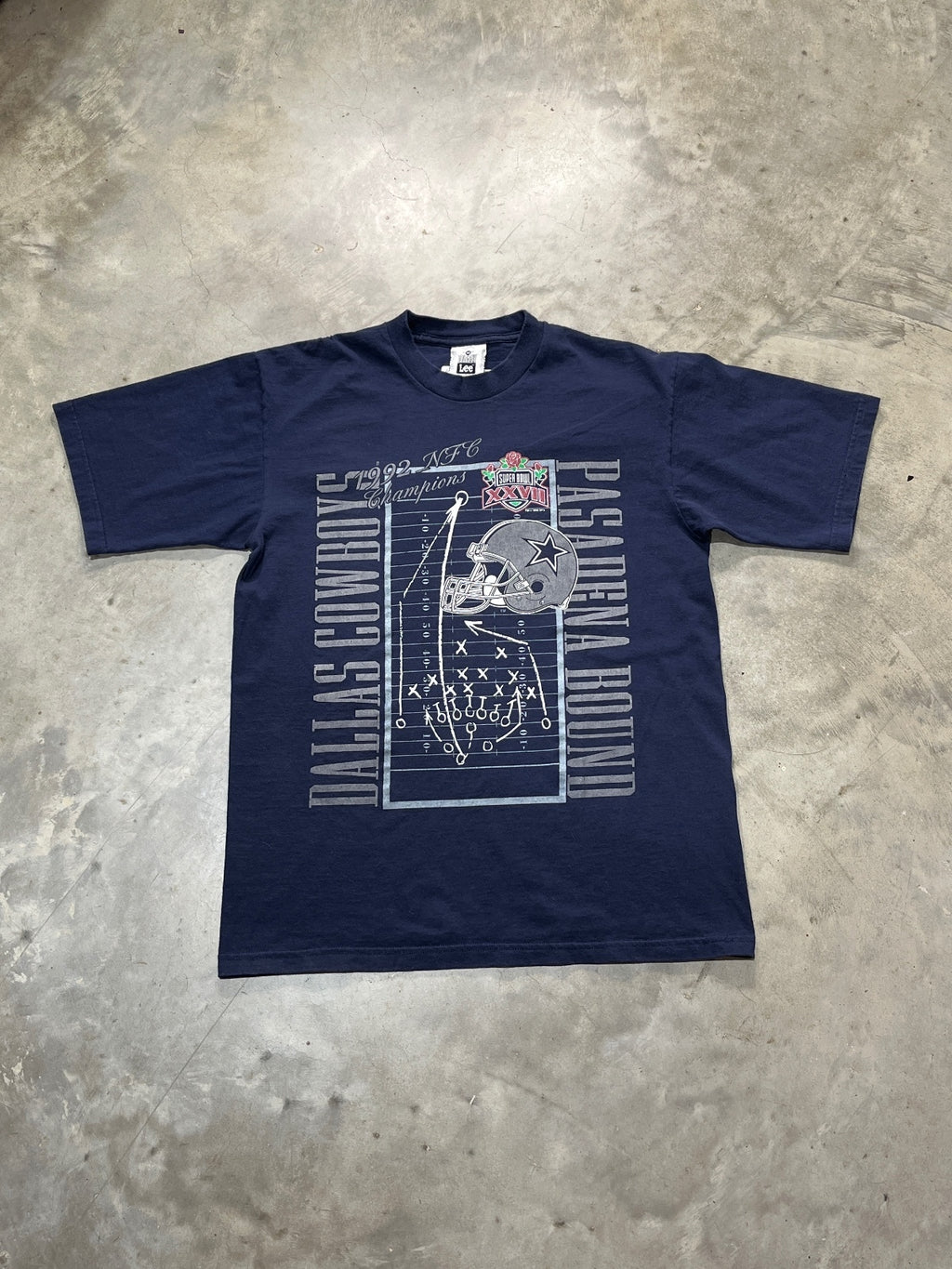 Vintage 1992 Dallas Cowboys Super Bowl Champions Preowned Medium T-shirt