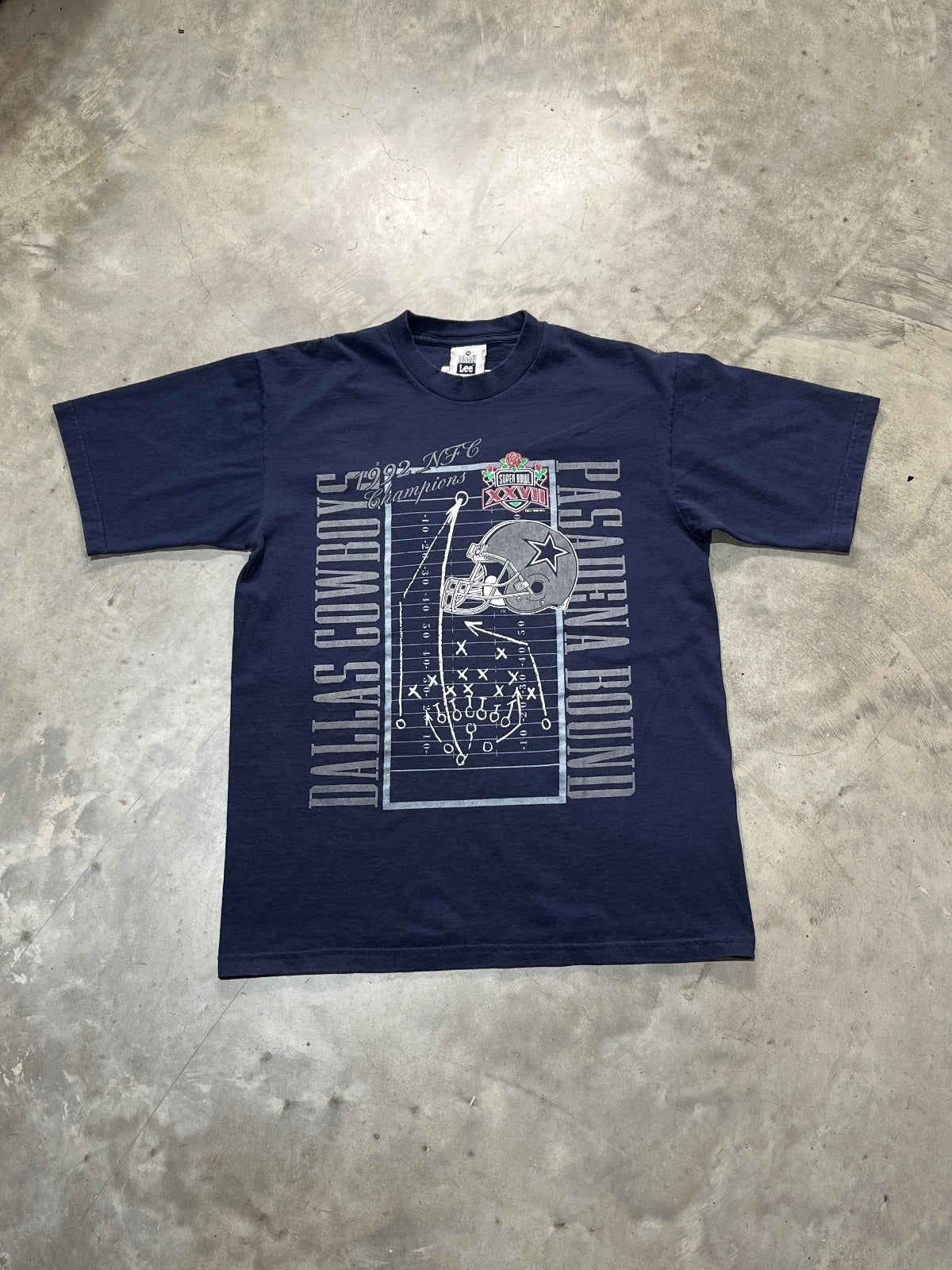 Vintage 1992 Dallas Cowboys Super Bowl Champions Preowned Medium T-shirt