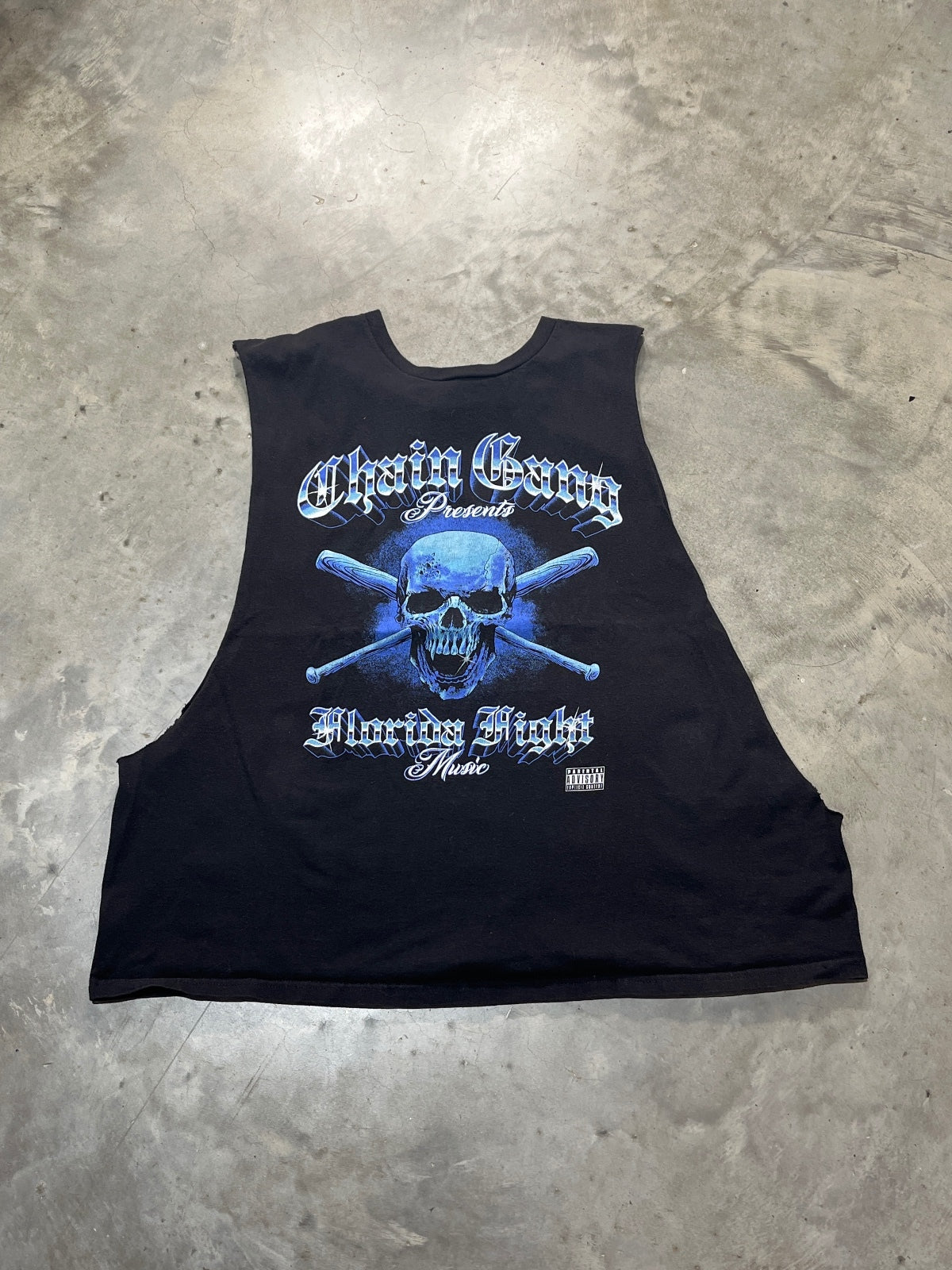Chain Gang Preowned 3XL Cut Off Sleeve Tank Top T-shirt