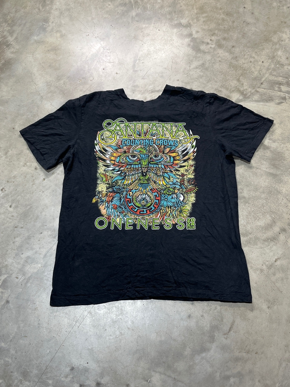 Santana / Counting Crows Preowned Medium T-shirt