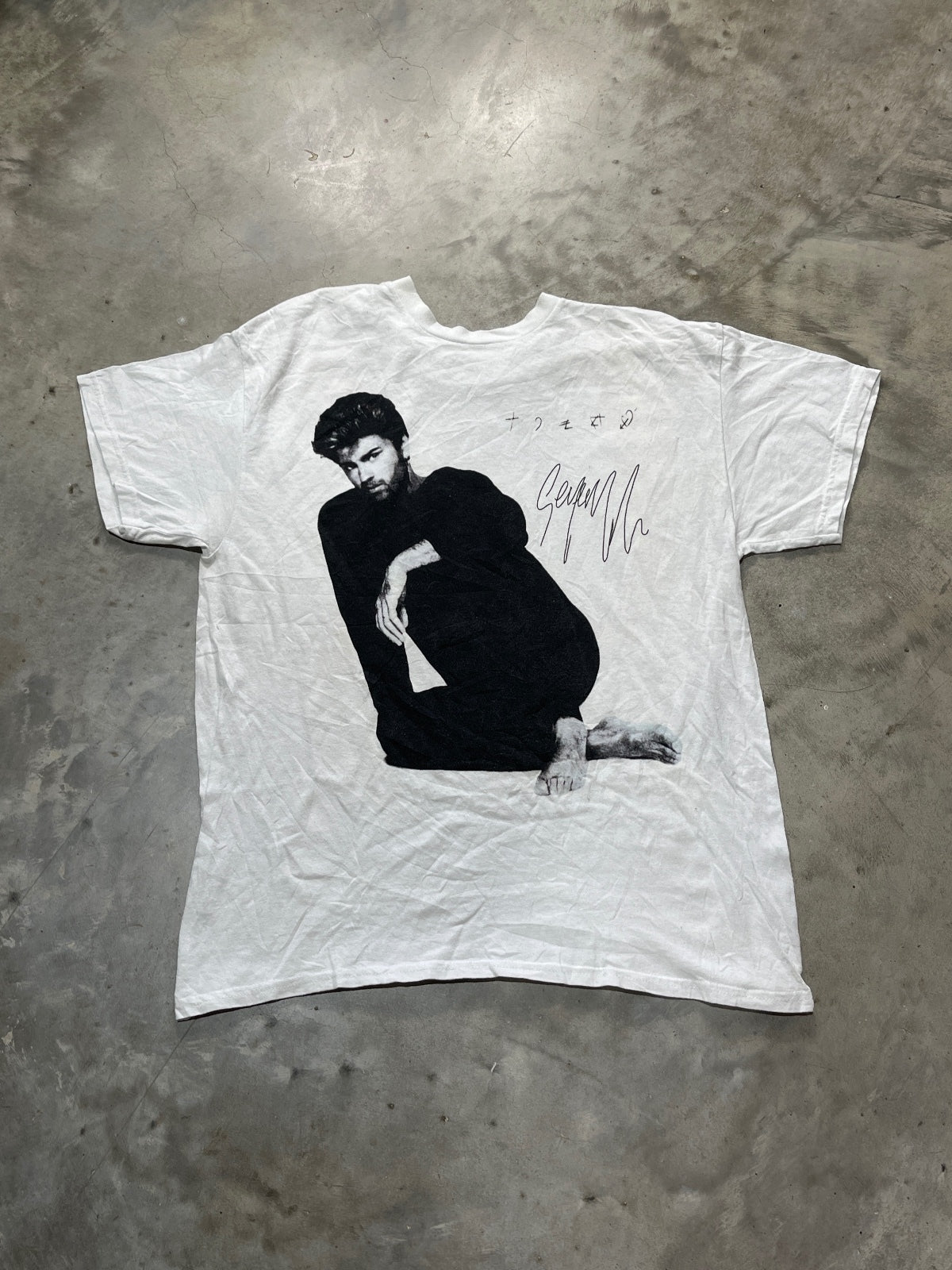 George Michael Preowned Large T-shirt