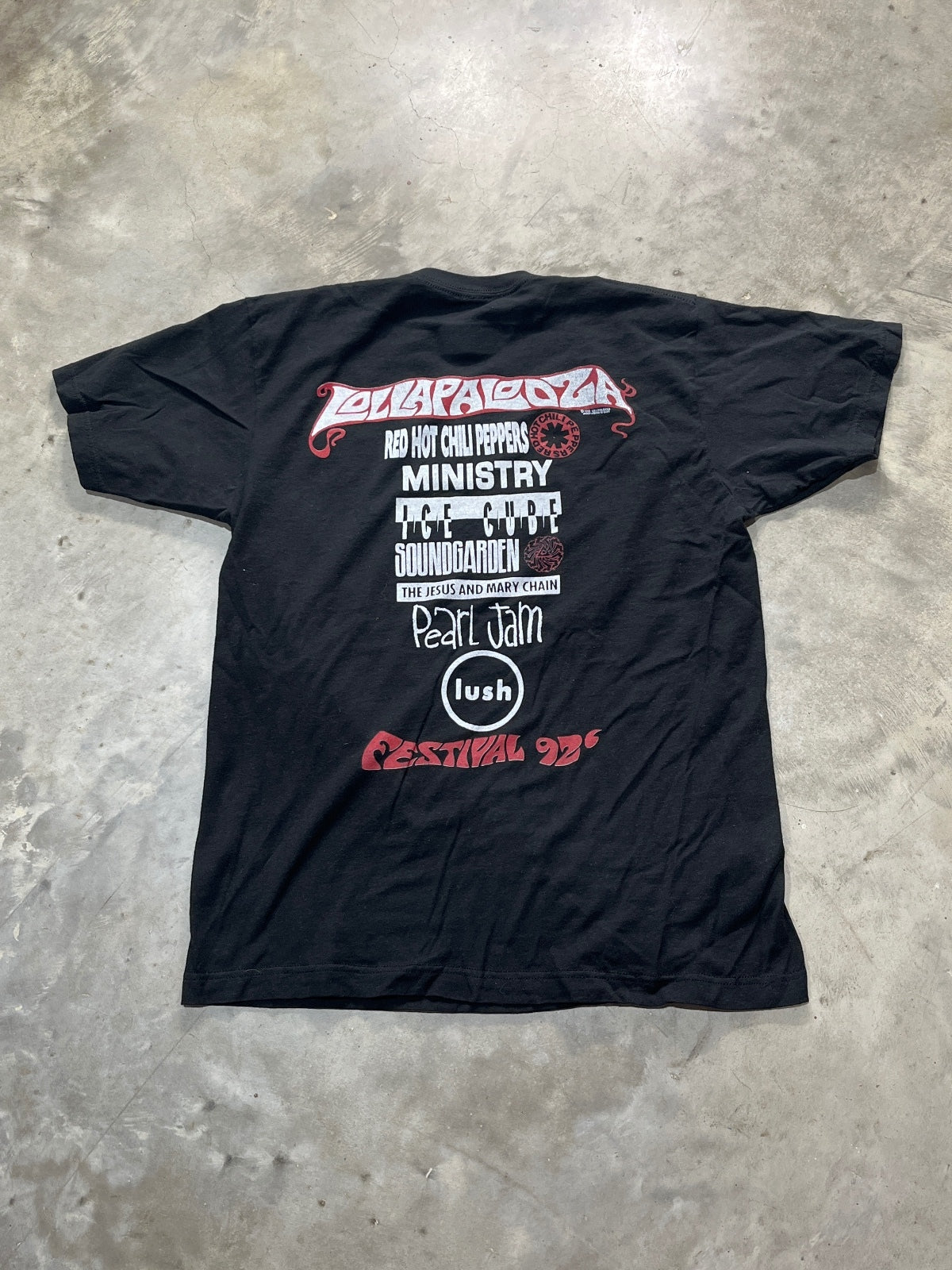Lollapalooza 1992 Preowned Large T-shirt