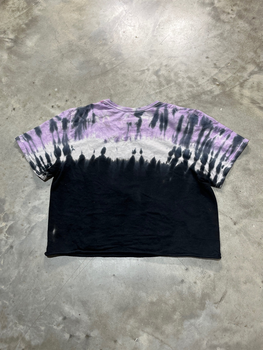 Aaliyah Preowned Medium Cropped Tie Dye T-shirt