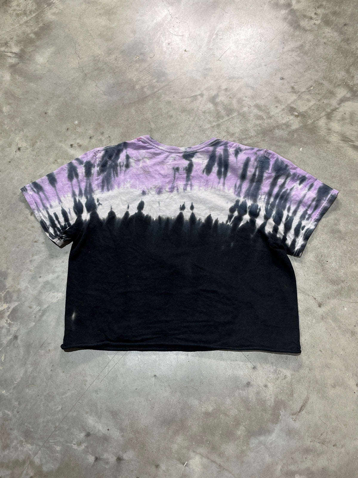 Aaliyah Preowned Medium Cropped Tie Dye T-shirt