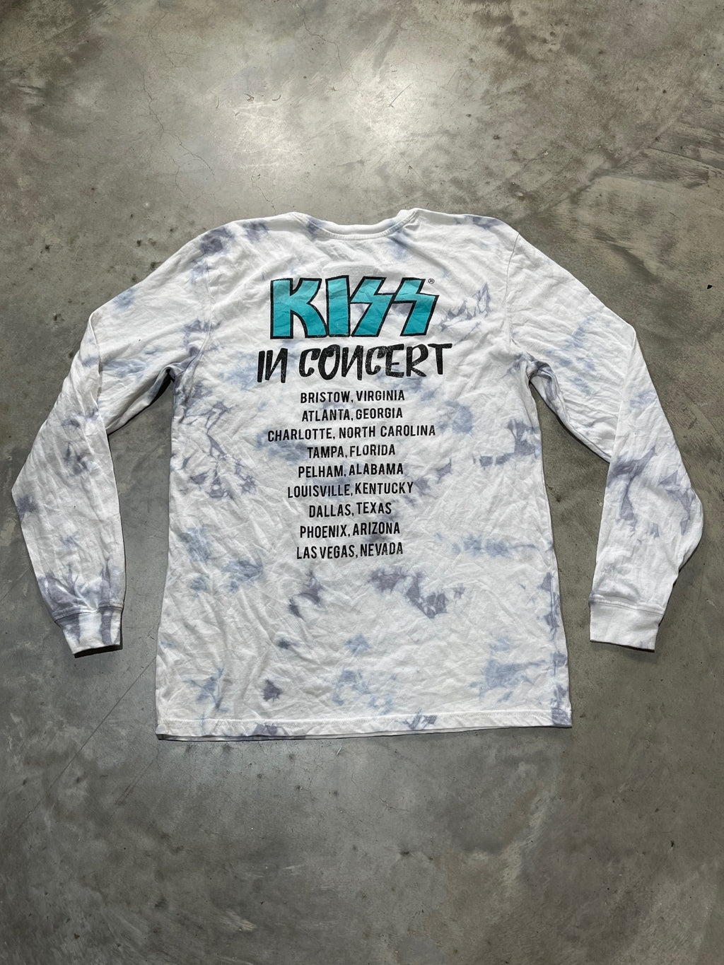 Kiss Preowned Medium Tie Dye T-shirt