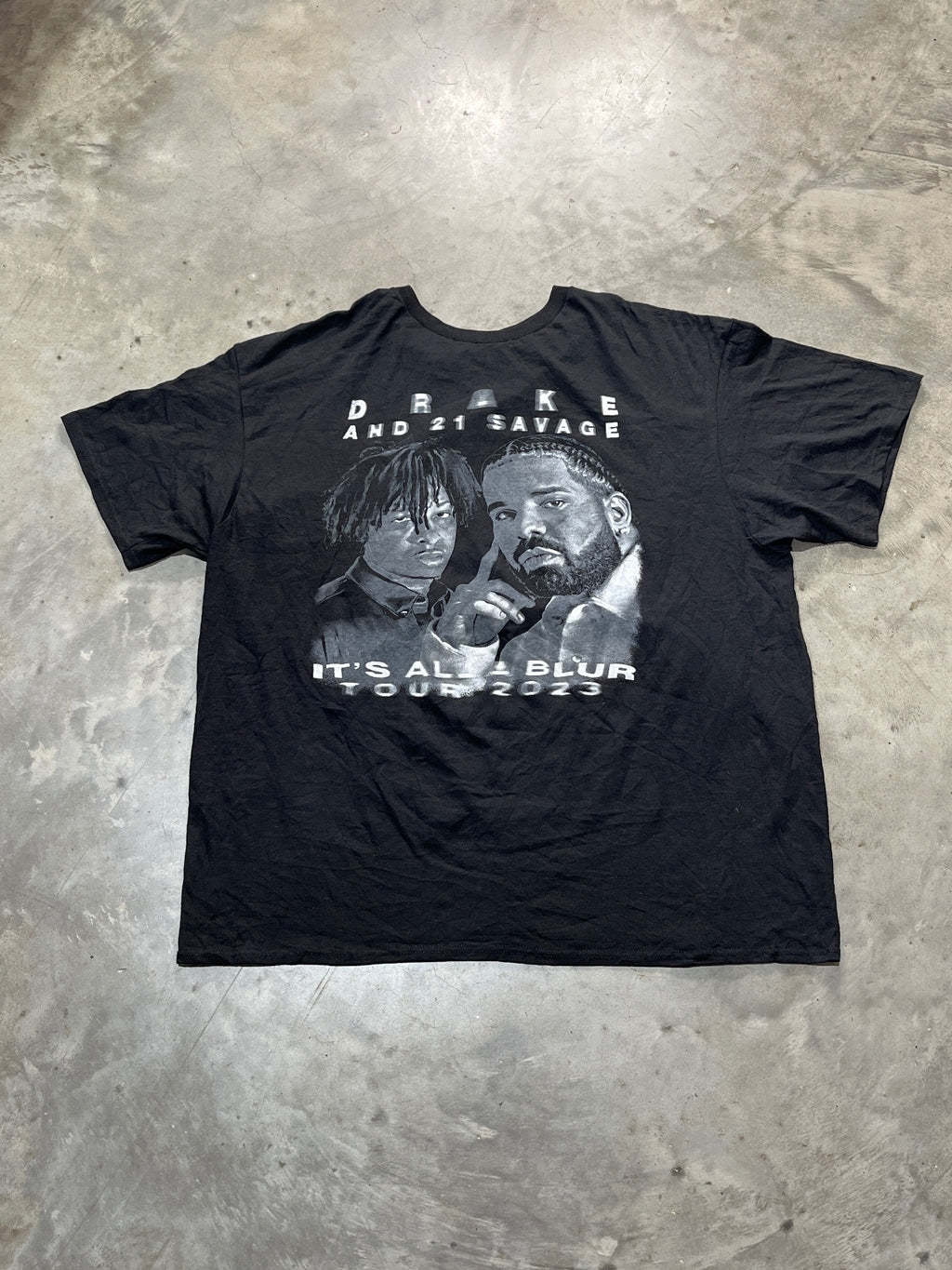 Drake And 21 Savage Preowned XL T-shirt