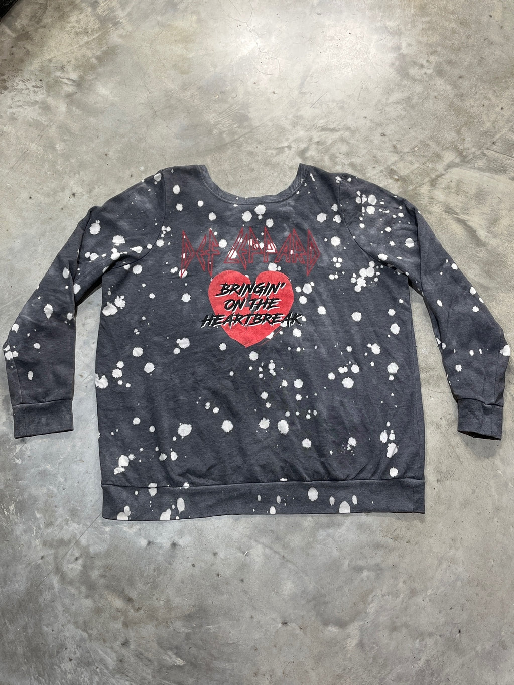 Def Leppard Preowned Tie Dye XL Sweatshirt