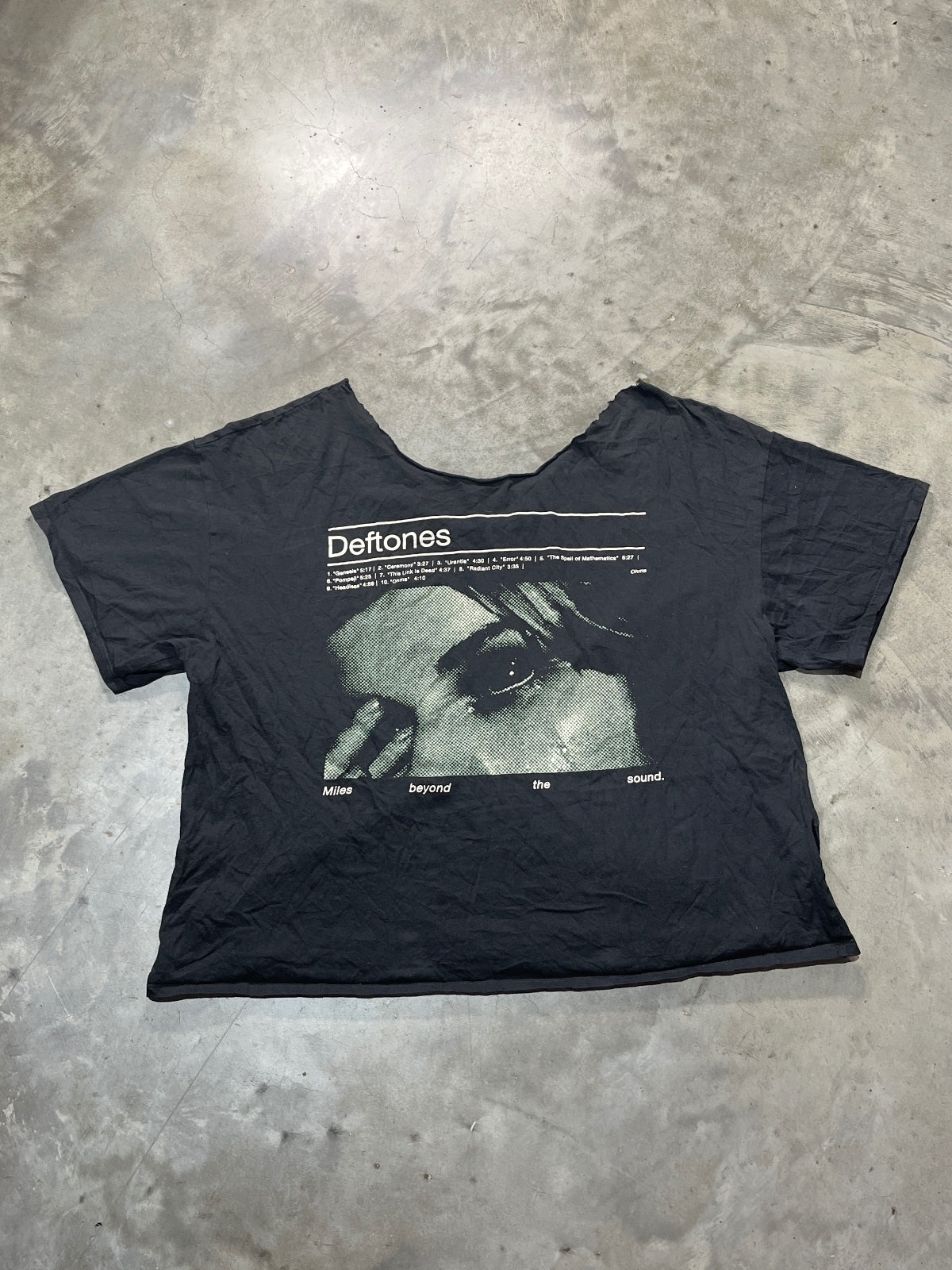 Deftones Preowned 2XL Cropped Neckline Cropped T-shirt