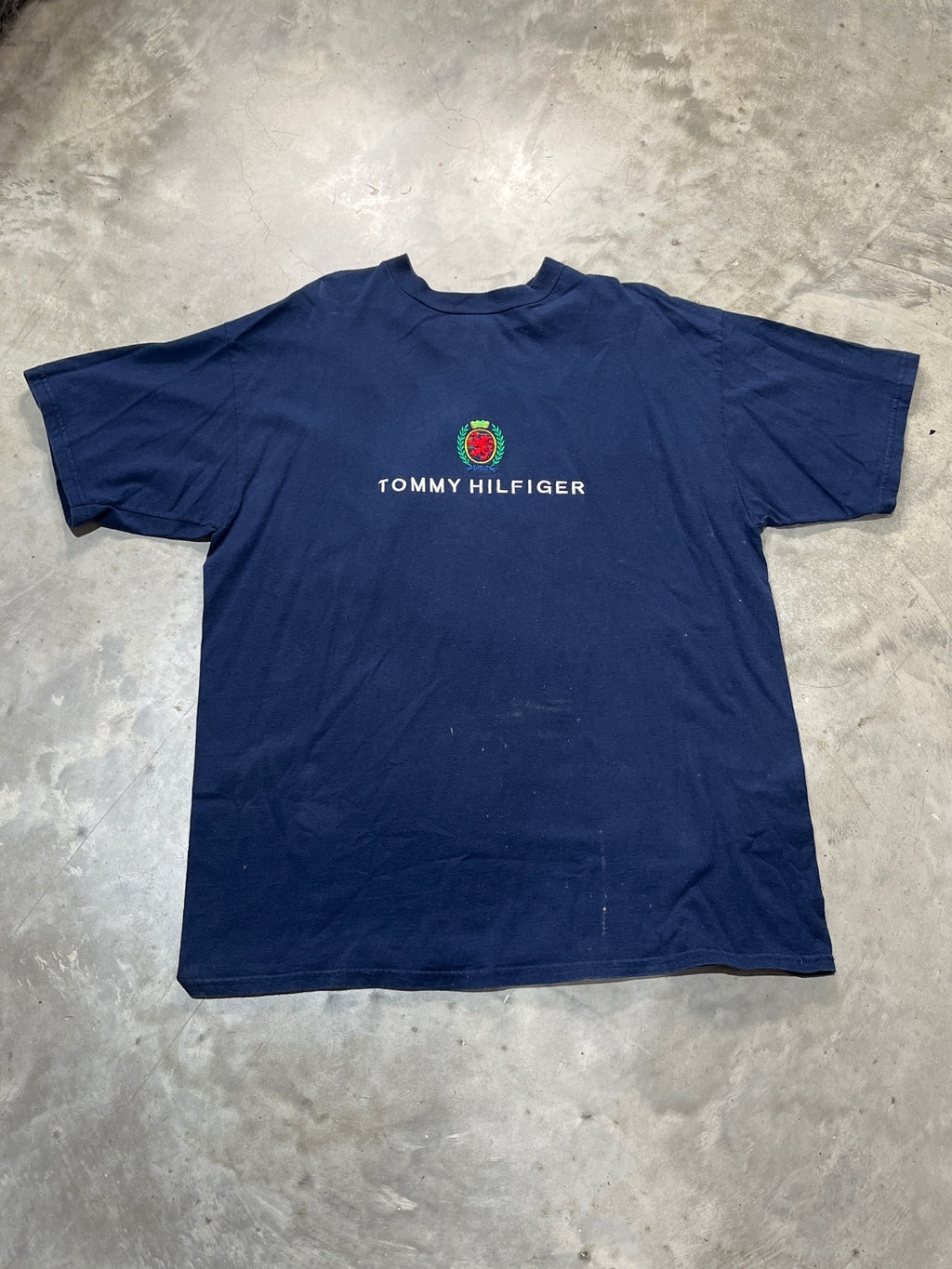 VTG 1990s Tommy Hilfiger Preowned 2XL Embroidered T-shirt