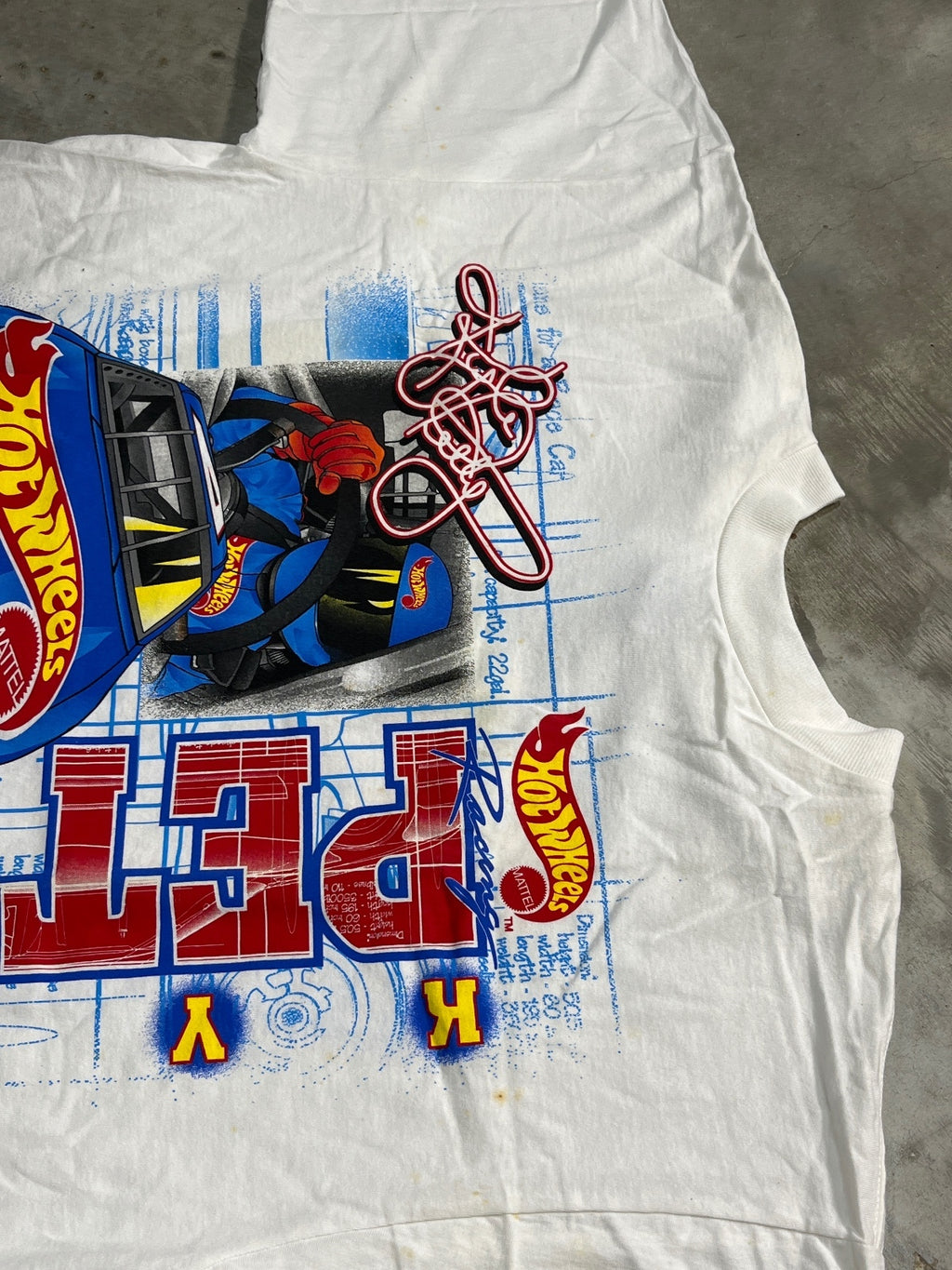Vintage 1998 Kyle Petty Hot Wheels NASCAR Preowned XL T-shirt