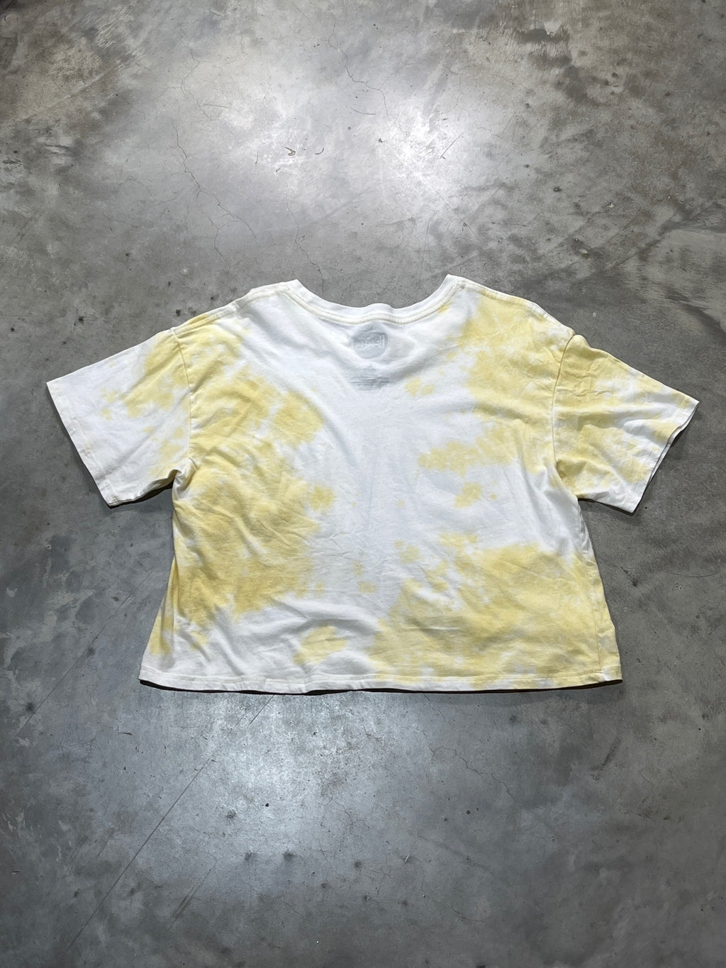 The Beatles Preowned Large Cropped Tie Dye T-shirt