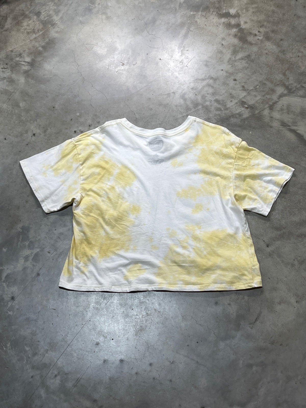 The Beatles Preowned Large Cropped Tie Dye T-shirt