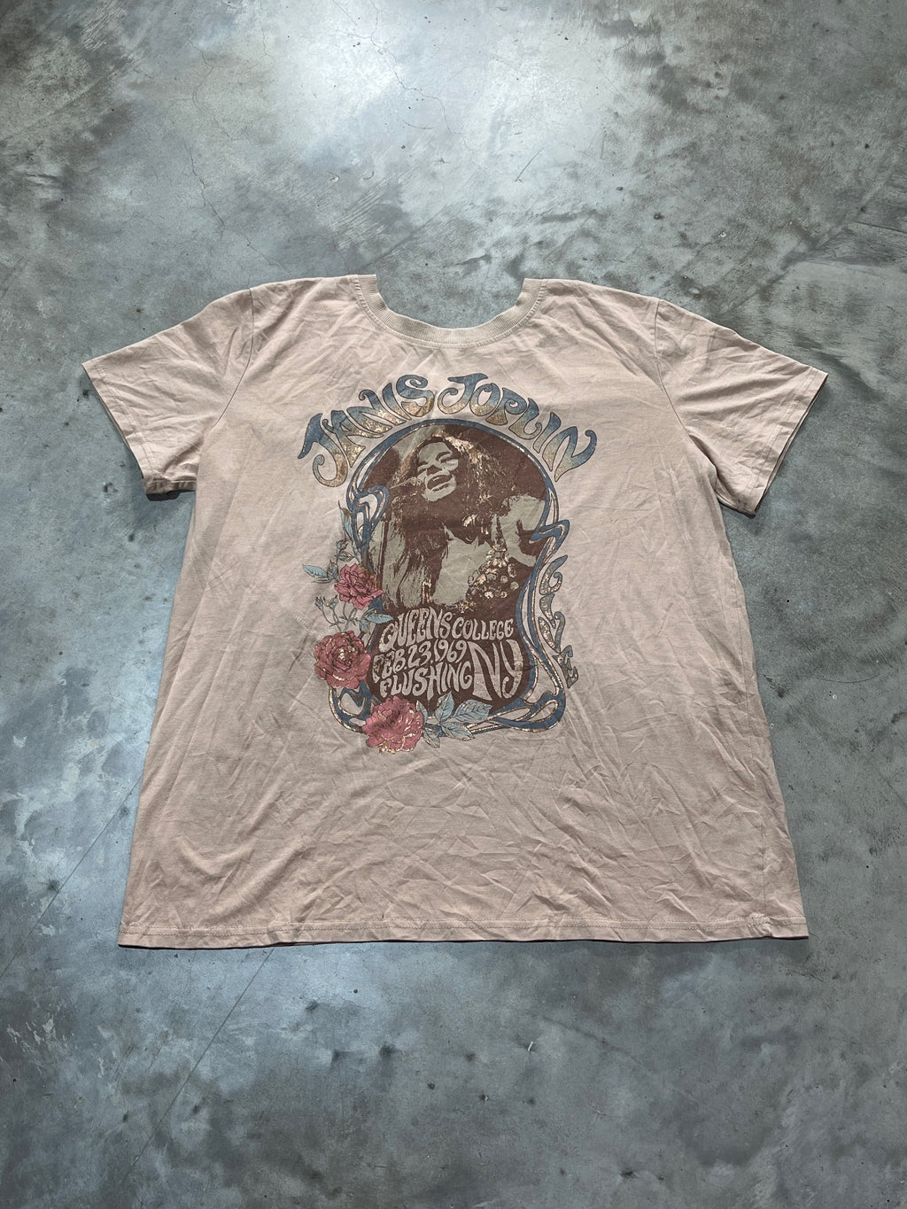 Janis Joplin Preowned Large T-shirt