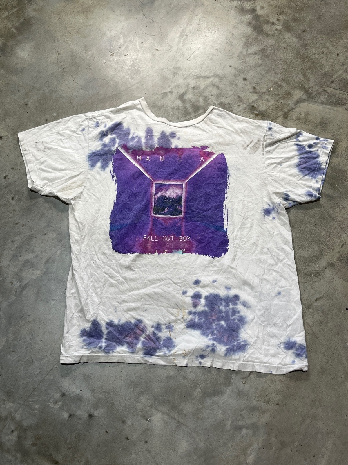 Fall Out Boy Preowned Large Tie Dye T-shirt