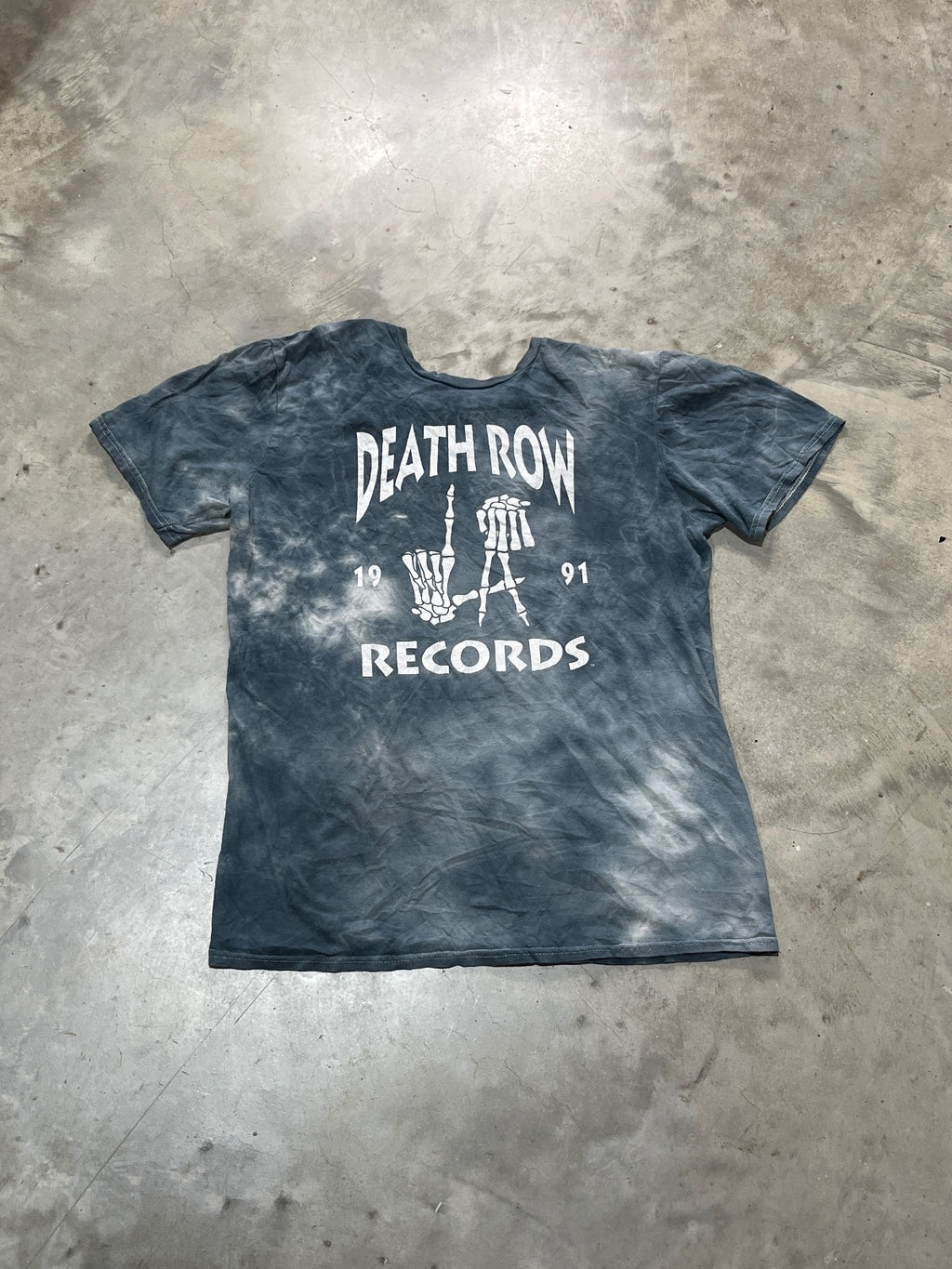 Death Row Records Preowned Small Tie Dye T-shirt