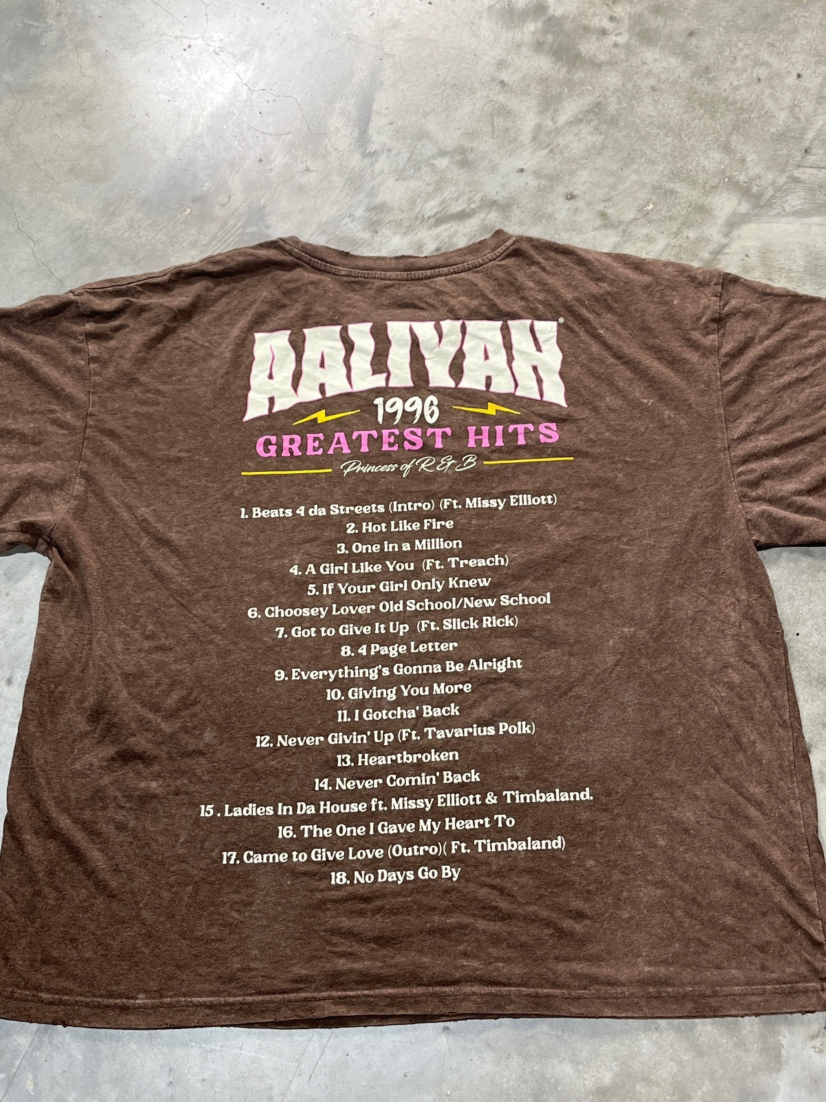 Aaliyah Preowned 2XL T-shirt