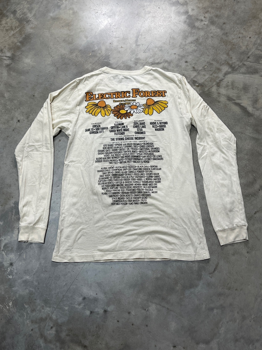 Electric Forest Preowned Medium Long Sleeve T-shirt