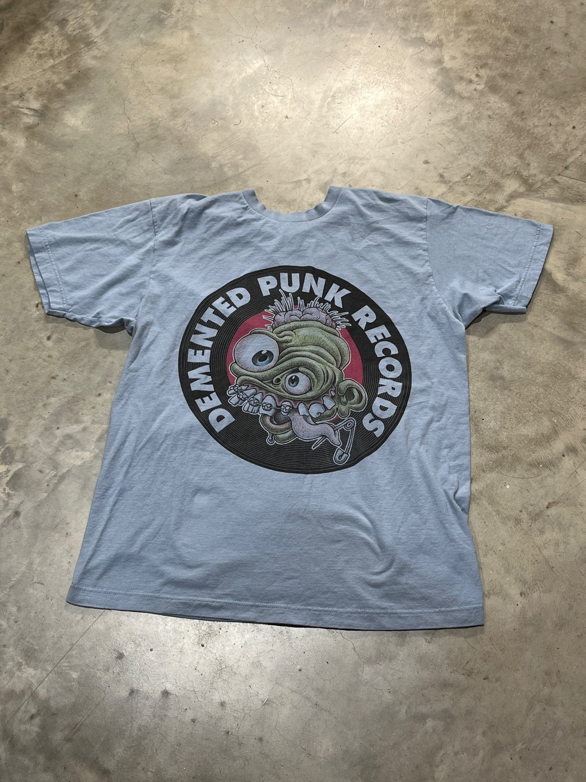 Demented Punk Records Preowned Large T-shirt