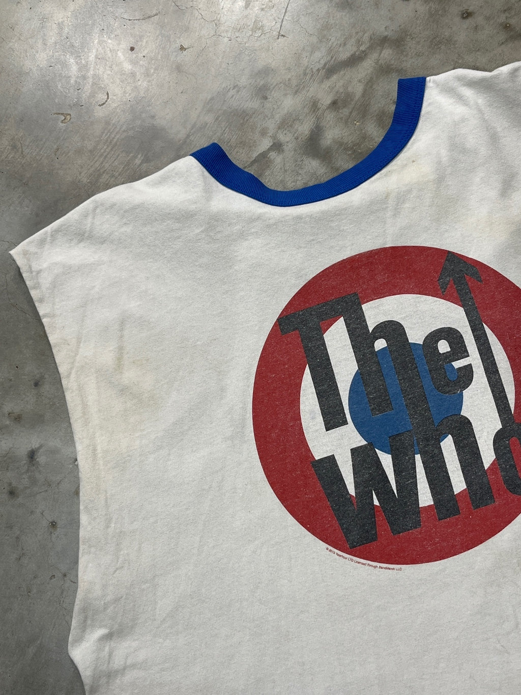 The Who Preowned 2XL Cut Off Sleeve Ringer Tank Top T-shirt