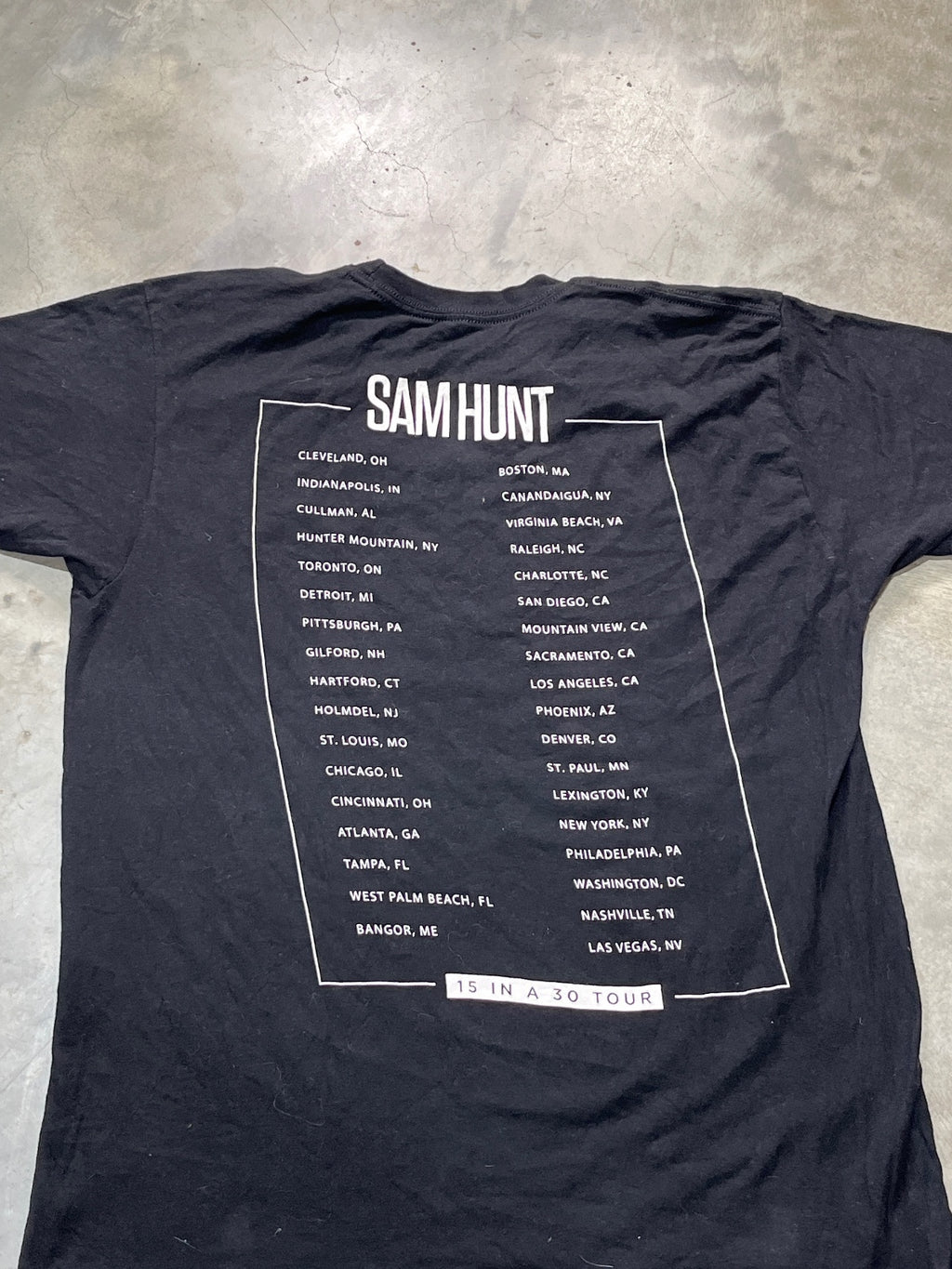 Sam Hunt Preowned Large T-shirt