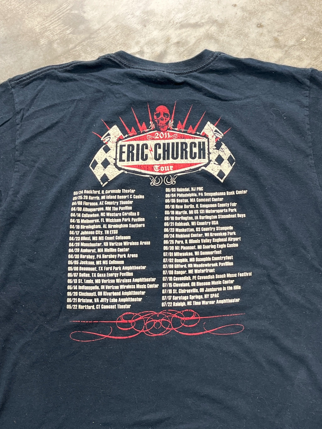 Eric Church Preowned Medium T-shirt